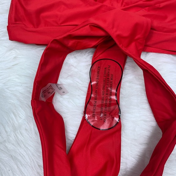 👙New! “JENNY” Red High Leg Bikini NWT - Picture 5 of 7